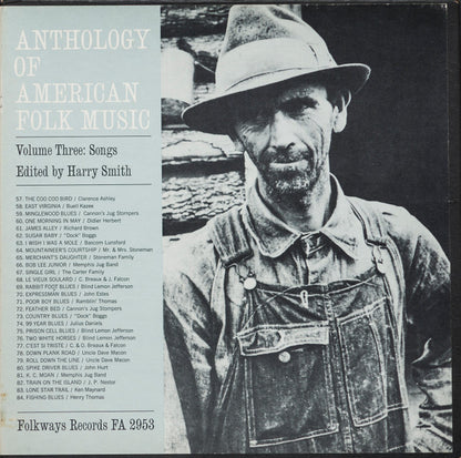 Harry Smith : Anthology Of American Folk Music Volume Three: Songs (2xLP, Comp, RE + Box)