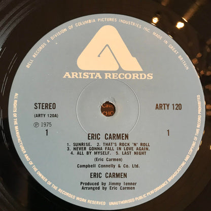 Eric Carmen : Eric Carmen (LP, Album)