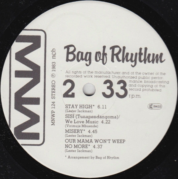 Bag Of Rhythm : Our Mama Won't Weep No More (LP, Album)