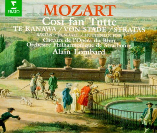 Wolfgang Amadeus Mozart - Kiri Te Kanawa / Frederica von Stade / Teresa Stratas / Jules Bastin / David Rendall / Philippe Huttenlocher / Chœur de L'Opéra National Du Rhin / Orchestre Philharmonique De Strasbourg / Alain Lombard : Così Fan Tutte (3xCD, Album, RE, RM + Box, Sli)