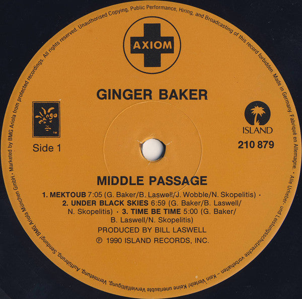 Ginger Baker : Middle Passage (LP, Album)