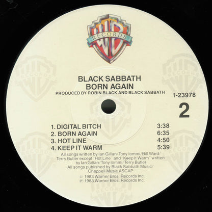 Black Sabbath : Born Again (LP, Album, Jac)