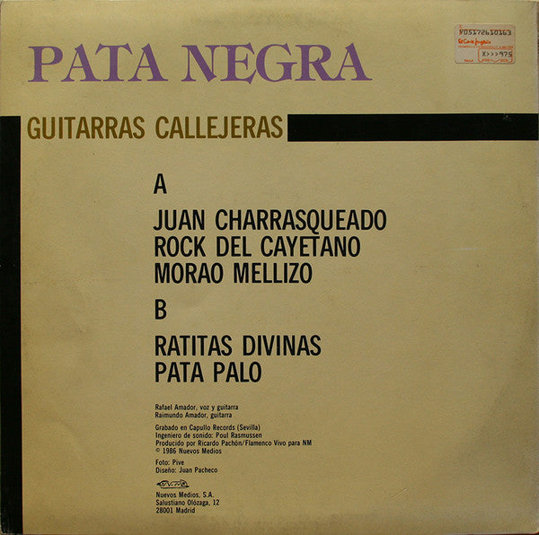 Pata Negra : Guitarras Callejeras (LP, MiniAlbum)