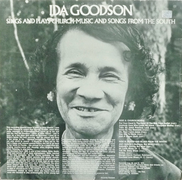 Ida Goodson : Ida Goodson Sings And Plays Church Music And Songs From The South (LP, Album)
