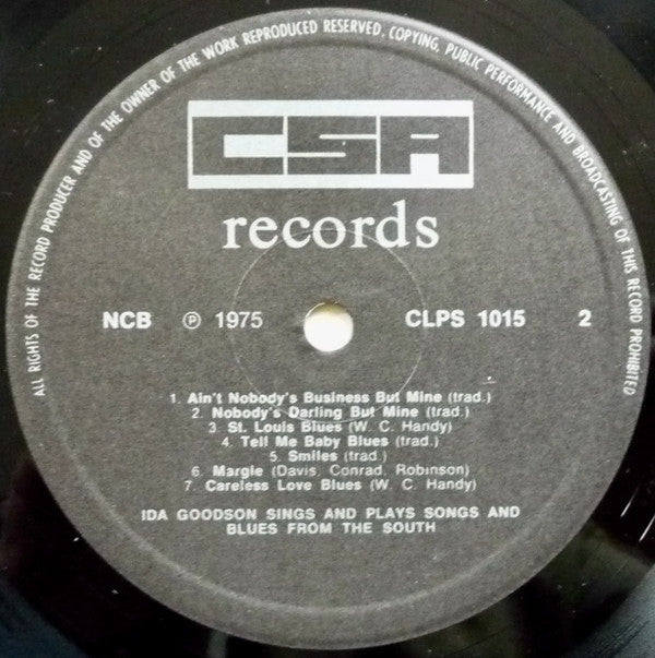 Ida Goodson : Ida Goodson Sings And Plays Church Music And Songs From The South (LP, Album)