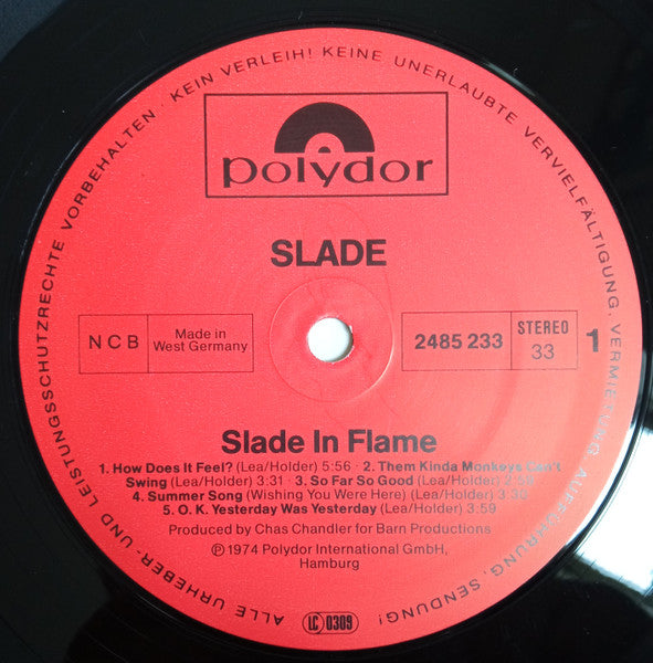 Slade : Slade In Flame (LP, Album)