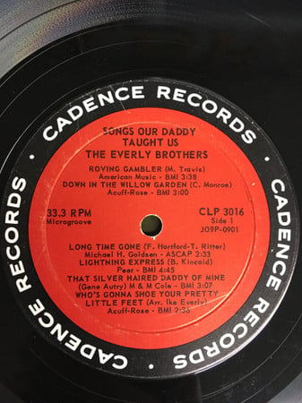 Everly Brothers : Songs Our Daddy Taught Us (LP, Album, Mono, RP)