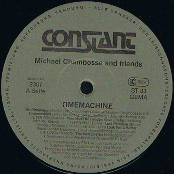 Michael Chambosse And Friends : The Timemachine (LP, Album, Gat)