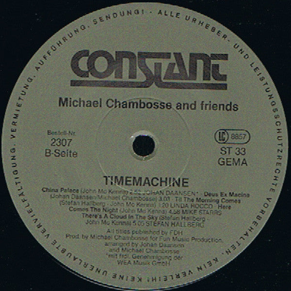 Michael Chambosse And Friends : The Timemachine (LP, Album, Gat)