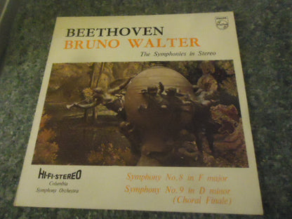 Ludwig van Beethoven / Bruno Walter, Columbia Symphony Orchestra : The Symphonies - Symphony No. 8 In F Major, Symphony No. 9 In D Minor (Choral Finale)  (LP)