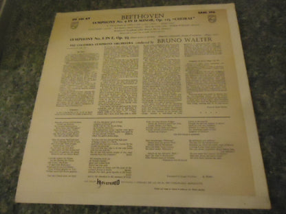 Ludwig van Beethoven / Bruno Walter, Columbia Symphony Orchestra : The Symphonies - Symphony No. 8 In F Major, Symphony No. 9 In D Minor (Choral Finale)  (LP)