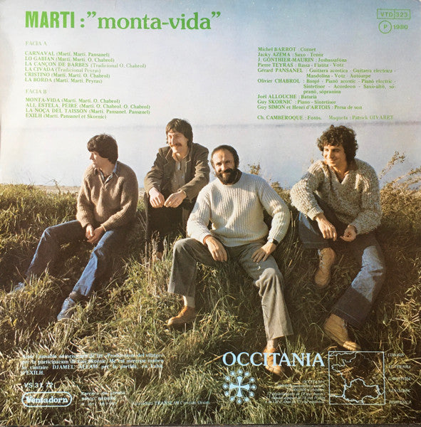Marti (2) : "Monta-Vida" (LP, Album, Whi)