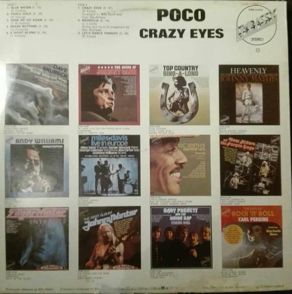 Poco (3) : Crazy Eyes (LP, Album, RE)