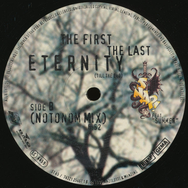 Snap! Feat. Summer : The First The Last Eternity (Till The End) (12")