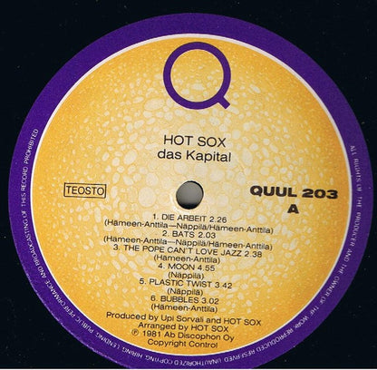Hot Sox : Das Kapital (LP, Album)