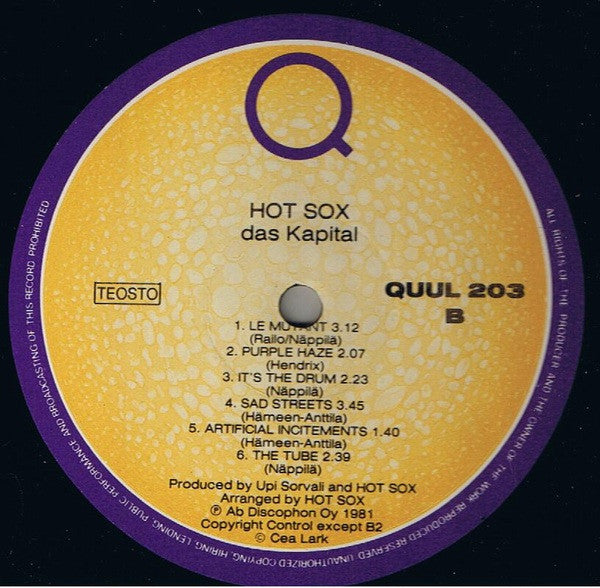 Hot Sox : Das Kapital (LP, Album)
