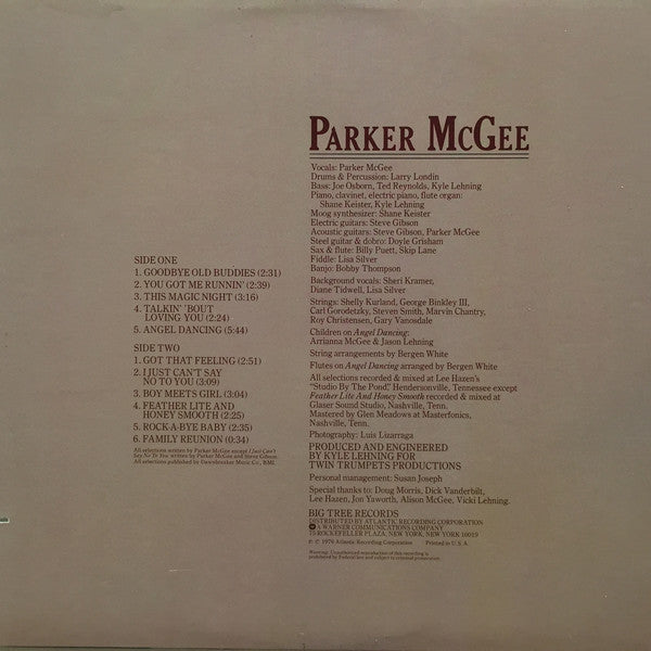 Parker McGee : Parker McGee (LP, Promo, PR)