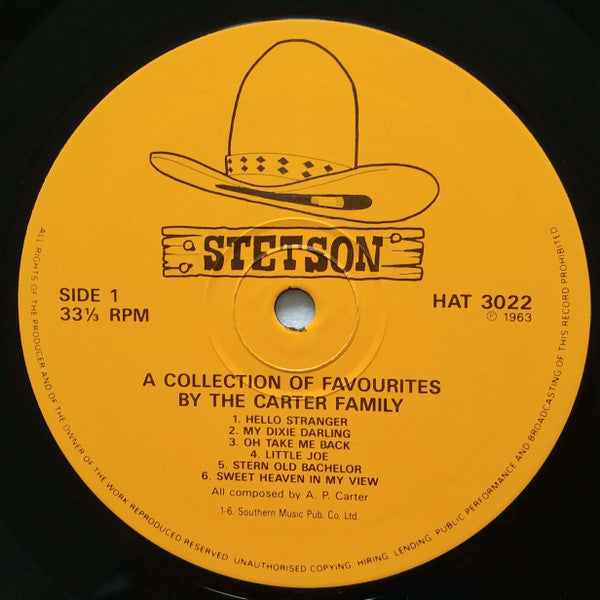 The Carter Family : A Collection Of Favorites By The Carter Family (LP, Album, Mono, RE)