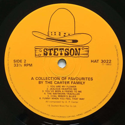 The Carter Family : A Collection Of Favorites By The Carter Family (LP, Album, Mono, RE)