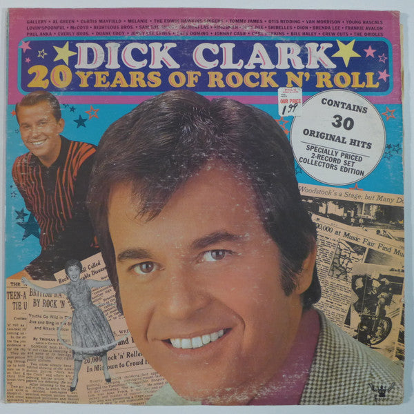 Dick Clark (2) : 20 Years Of Rock N' Roll (2xLP, Comp, Col)