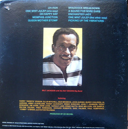 Milt Jackson With The Ray Brown Big Band : Memphis Jackson (LP, Album, Gat)