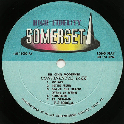 Les Cinq Modernes : Continental Jazz (LP, Album, Mono)