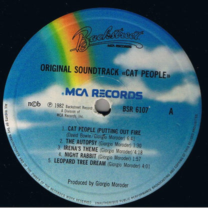 Giorgio Moroder : Cat People (Original Soundtrack) (LP, Album)