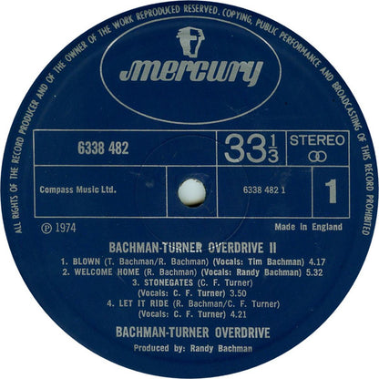 Bachman-Turner Overdrive : Bachman-Turner Overdrive II (LP, Album)