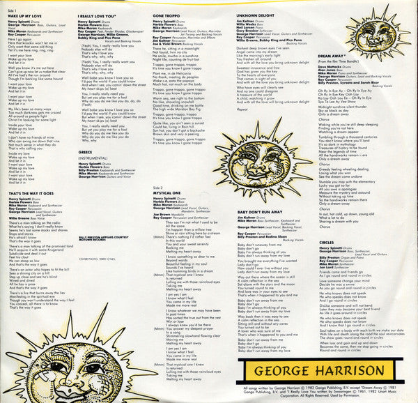 George Harrison : Gone Troppo (LP, Album, Spe)