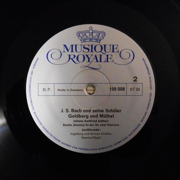 Johann Sebastian Bach, Johann Gottlieb Goldberg, Johann Gottfried Müthel : Bach Und Seine Schüler Goldberg Und Müthel (LP)