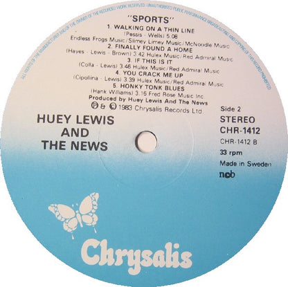 Huey Lewis & The News : Sports (LP, Album)