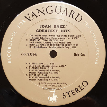 Joan Baez : Hits/Greatest & Others (LP, Comp, San)