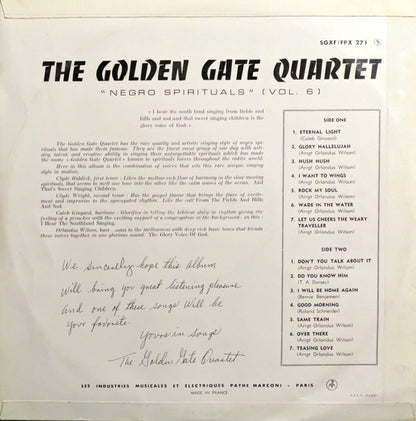 The Golden Gate Quartet : Negro Spirituals (Vol 6) (LP)