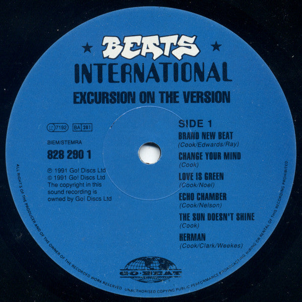 Beats International : Excursion On The Version (LP, Album, EMI)