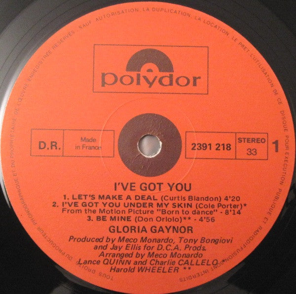 Gloria Gaynor : I've Got You (LP, Album)