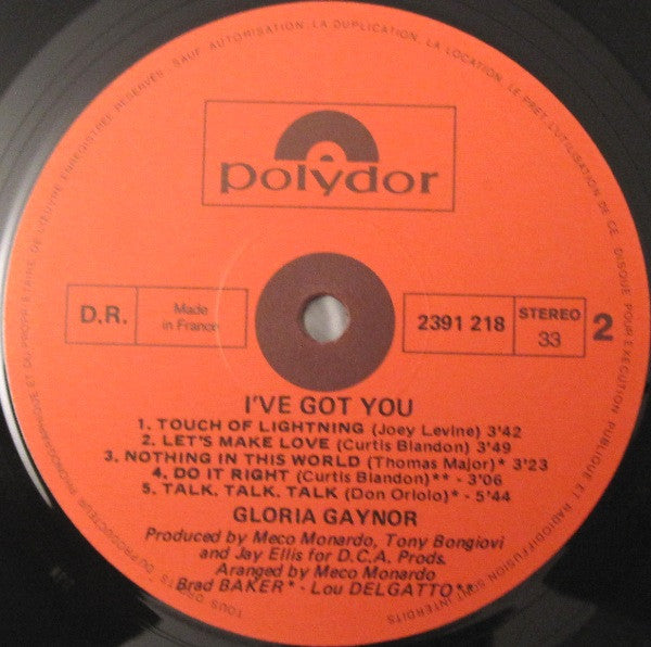 Gloria Gaynor : I've Got You (LP, Album)