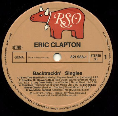 Eric Clapton : Backtrackin' (22 Tracks Spanning The Career Of A Rock Legend) (2xLP, Comp, Gat)