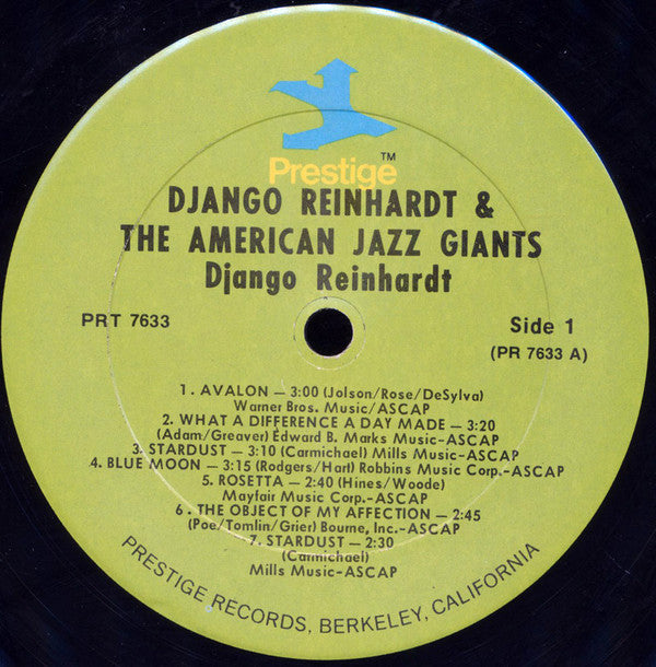 Django Reinhardt : Django Reinhardt And The American Jazz Giants (LP, Comp, RE, RM)