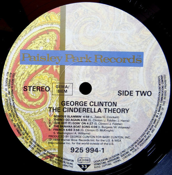 George Clinton : The Cinderella Theory (LP, Album)