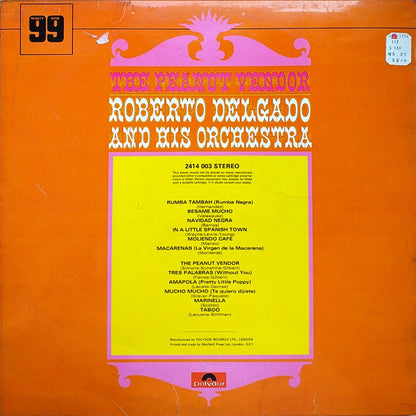 Roberto Delgado & His Orchestra : The Peanut Vendor (LP, RE)