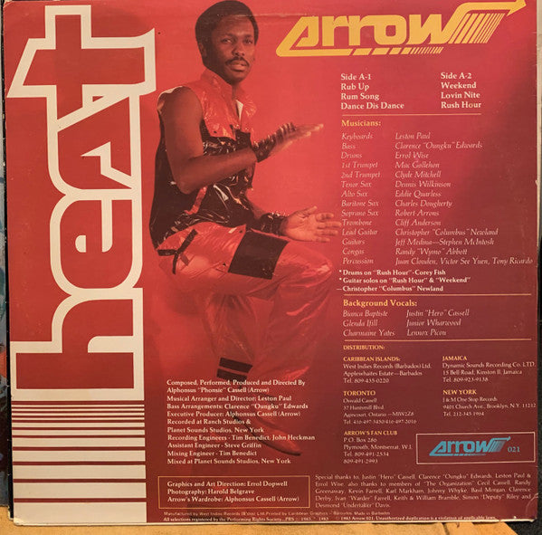 Arrow (2) : Heat (LP, Album)