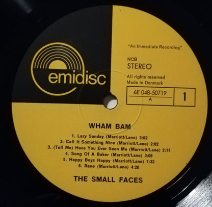Small Faces : Wham Bam! (LP, Comp)