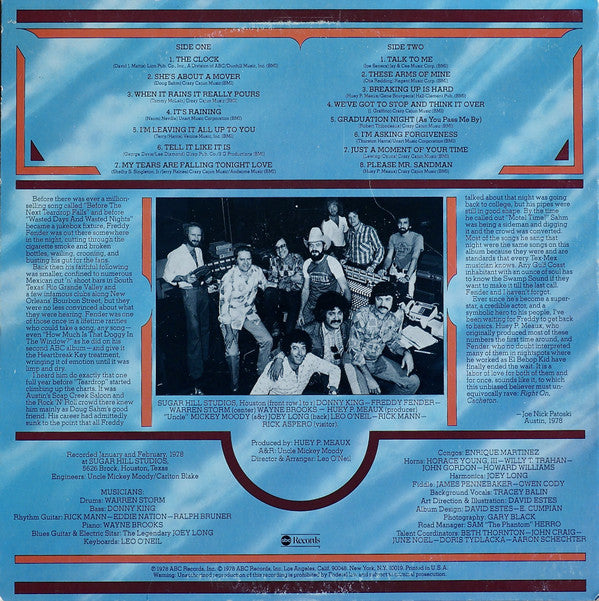 Freddy Fender (2) : Swamp Gold (LP, Album, San)