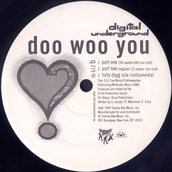 Digital Underground : Wussup Wit The Luv (12", Promo)