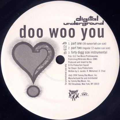 Digital Underground : Wussup Wit The Luv (12", Promo)