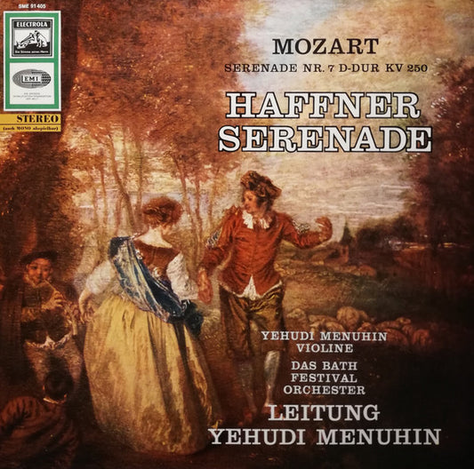 Wolfgang Amadeus Mozart, Yehudi Menuhin, Bath Festival Orchestra : Serenade Nr. 7 D-Dur KV 250 - Haffner Serenade (LP, RE)