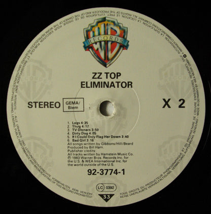 ZZ Top : Eliminator (LP, Album)