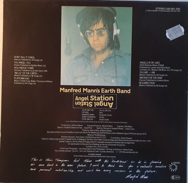 Manfred Mann's Earth Band : Angel Station (LP, Album, RE)