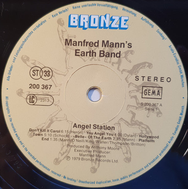 Manfred Mann's Earth Band : Angel Station (LP, Album, RE)