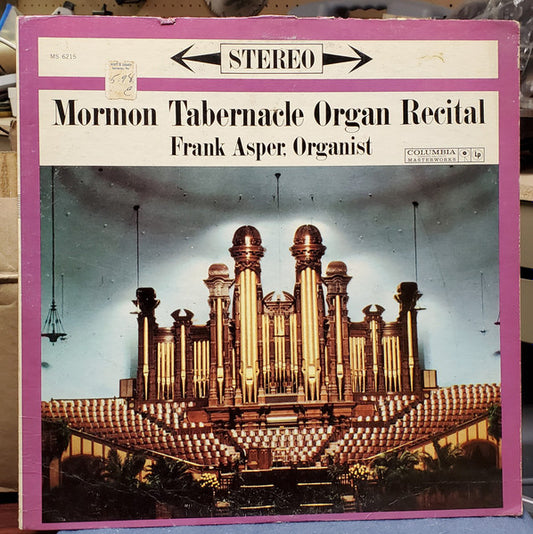 Frank W. Asper : Mormon Tabernacle Organ Recital (LP, Album)